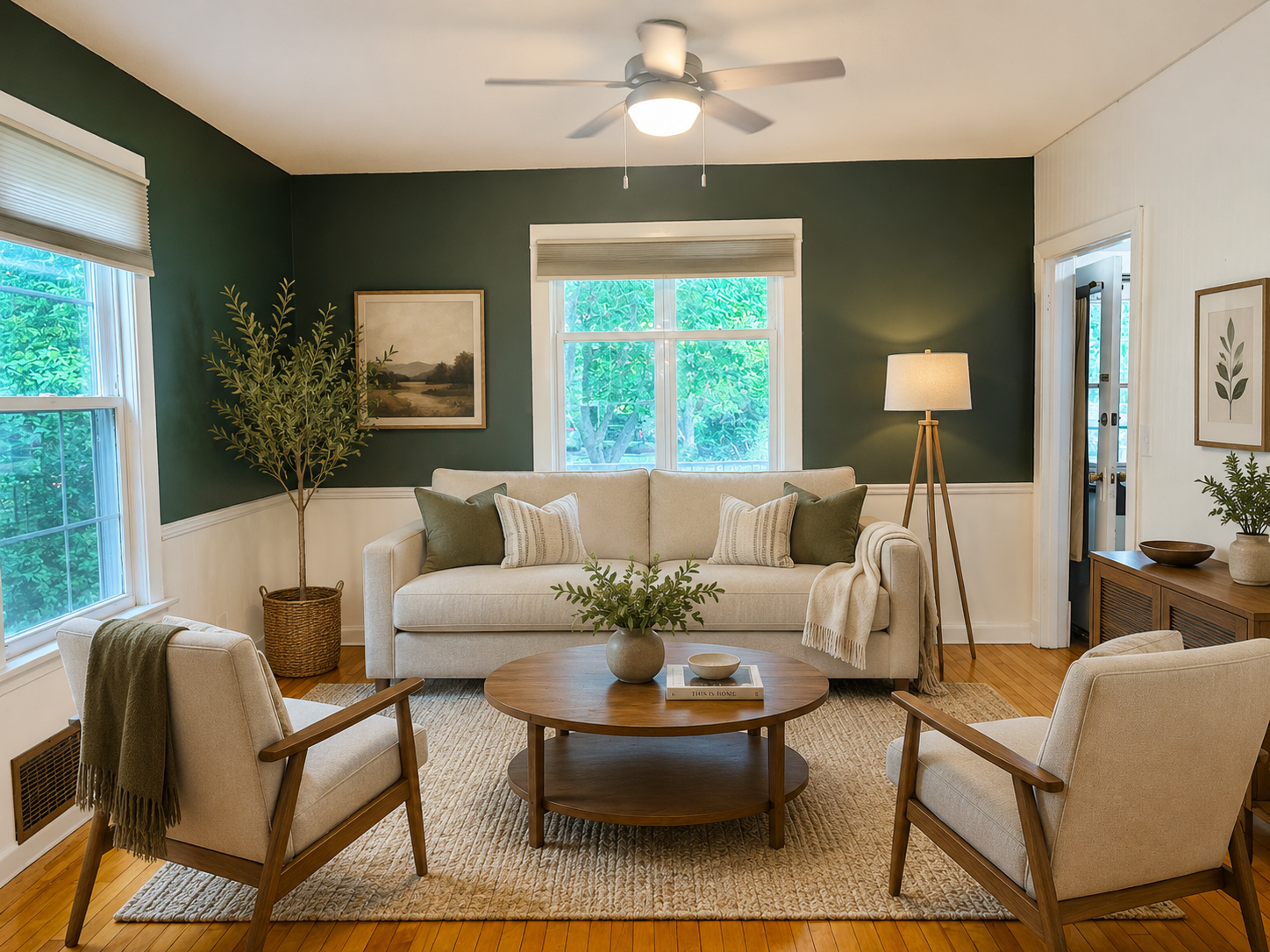 virtually stage living room