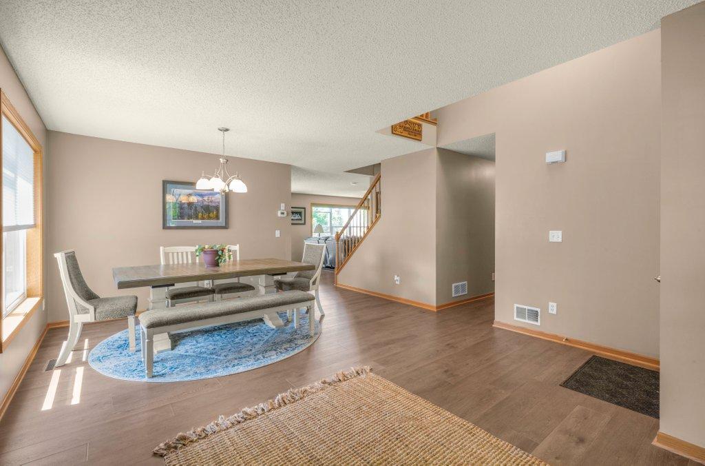 Dining Area with Beautiful New Flooring