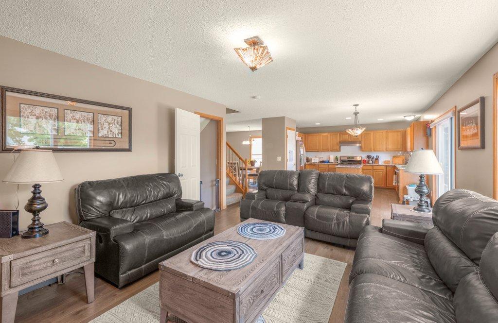 View from the Family room into the kitchen