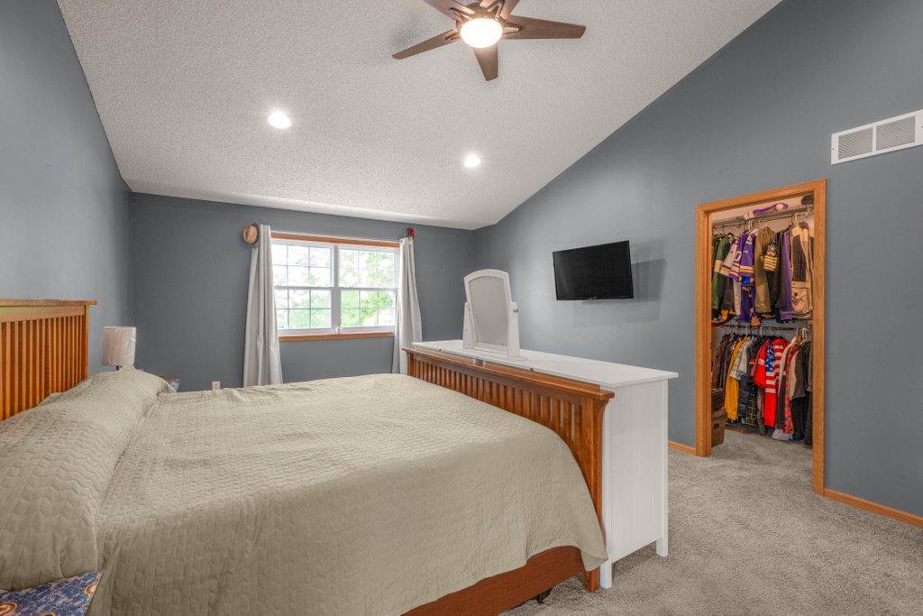 Primary BR with Full Bath & Large Walk-in Closet