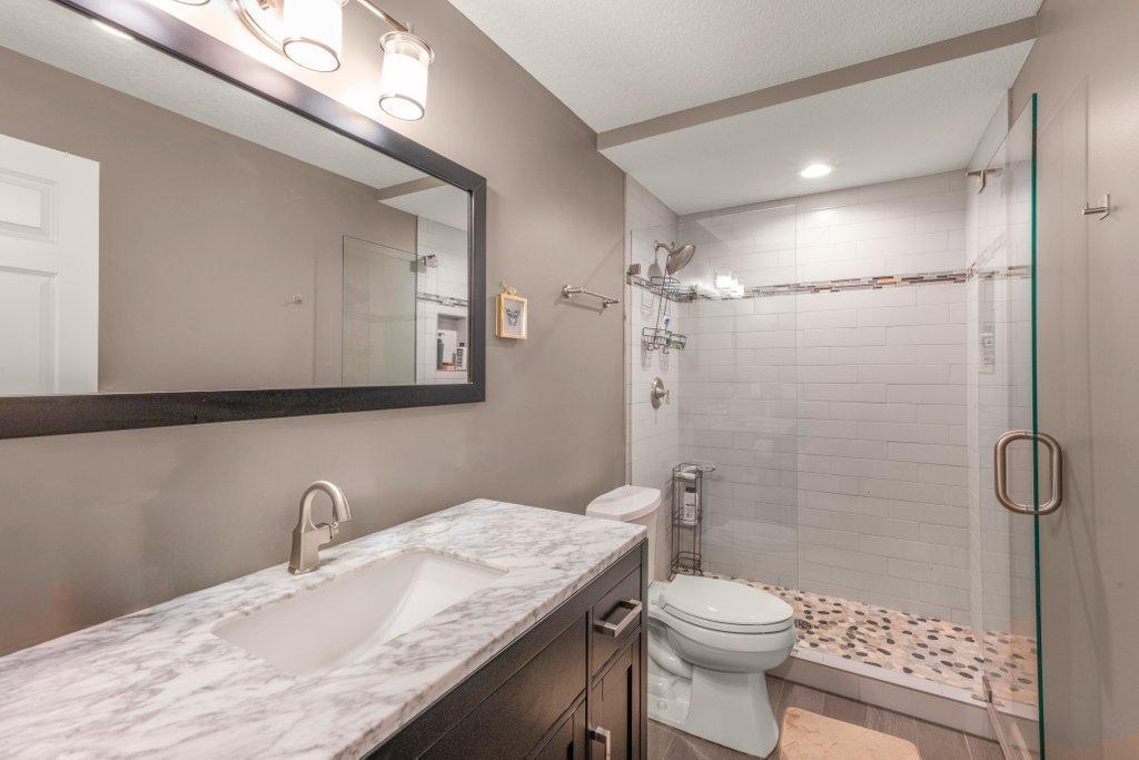 Lower Level 3/4 Bath with Tile Shower