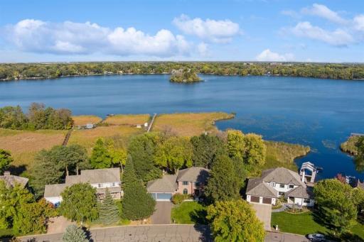 Panoramic wide main lake views from almost all rooms in the home