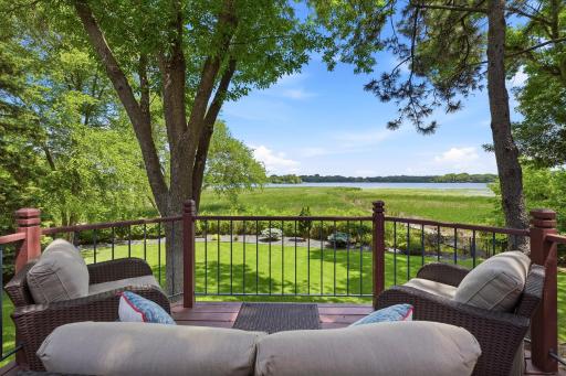 Lakeshore view from back deck
