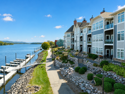 Blue sky virtually enhanced for marketing in exterior photos