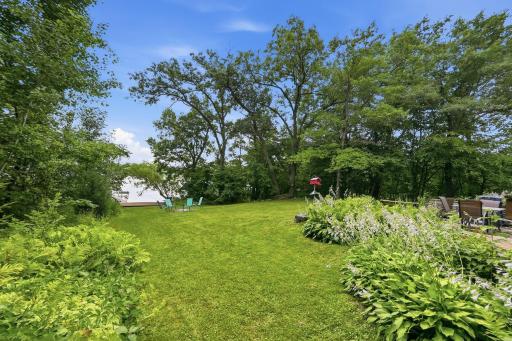 Backyard leading to Lake Achman