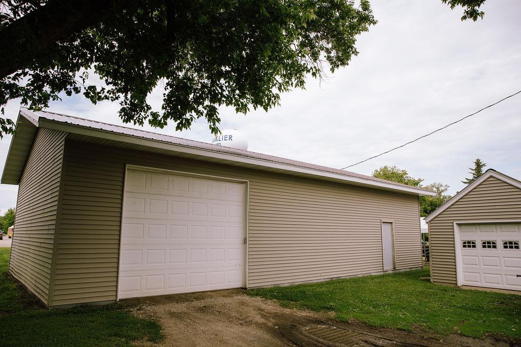 Alley side of garage/shop