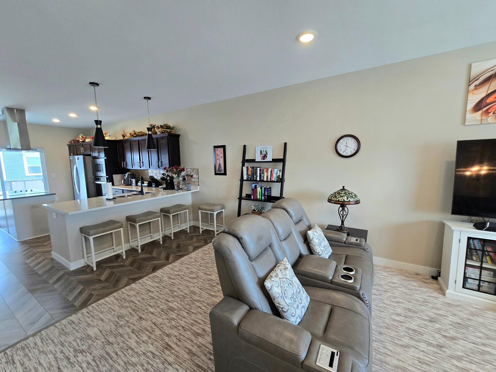 Living room to kitchen