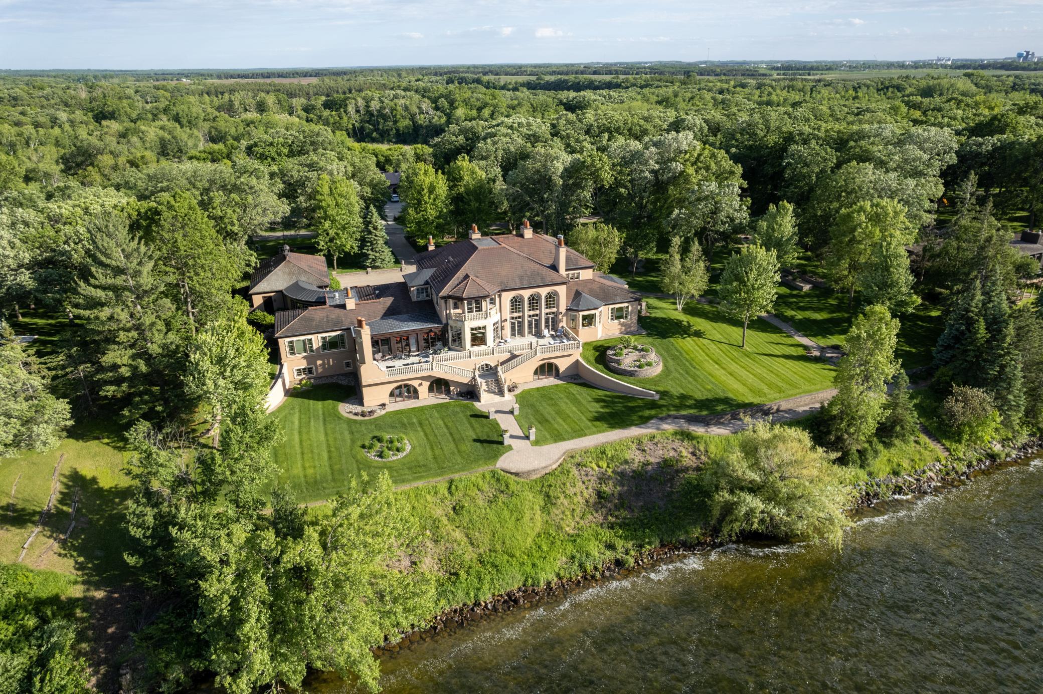 Ariel Lakeside Drone Photo