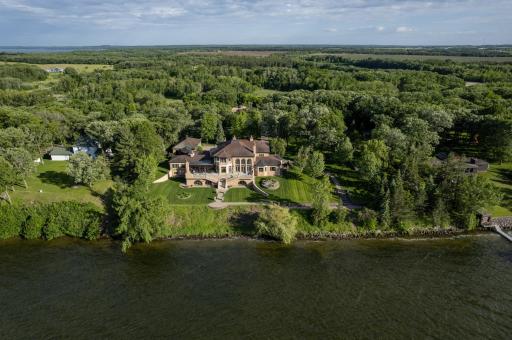 Ariel Lakeside Drone Photo