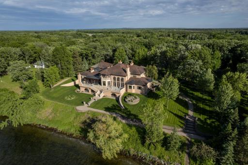 Ariel Lakeside Drone Photo