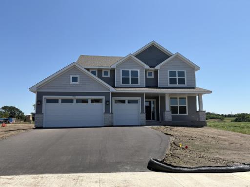 (Photo is of the actual home in progress.)