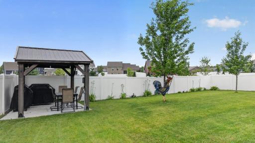 Fenced Backyard W/ Slab and Gazebo