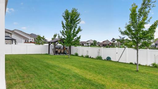 Fenced In Backyard W/ View Of Park