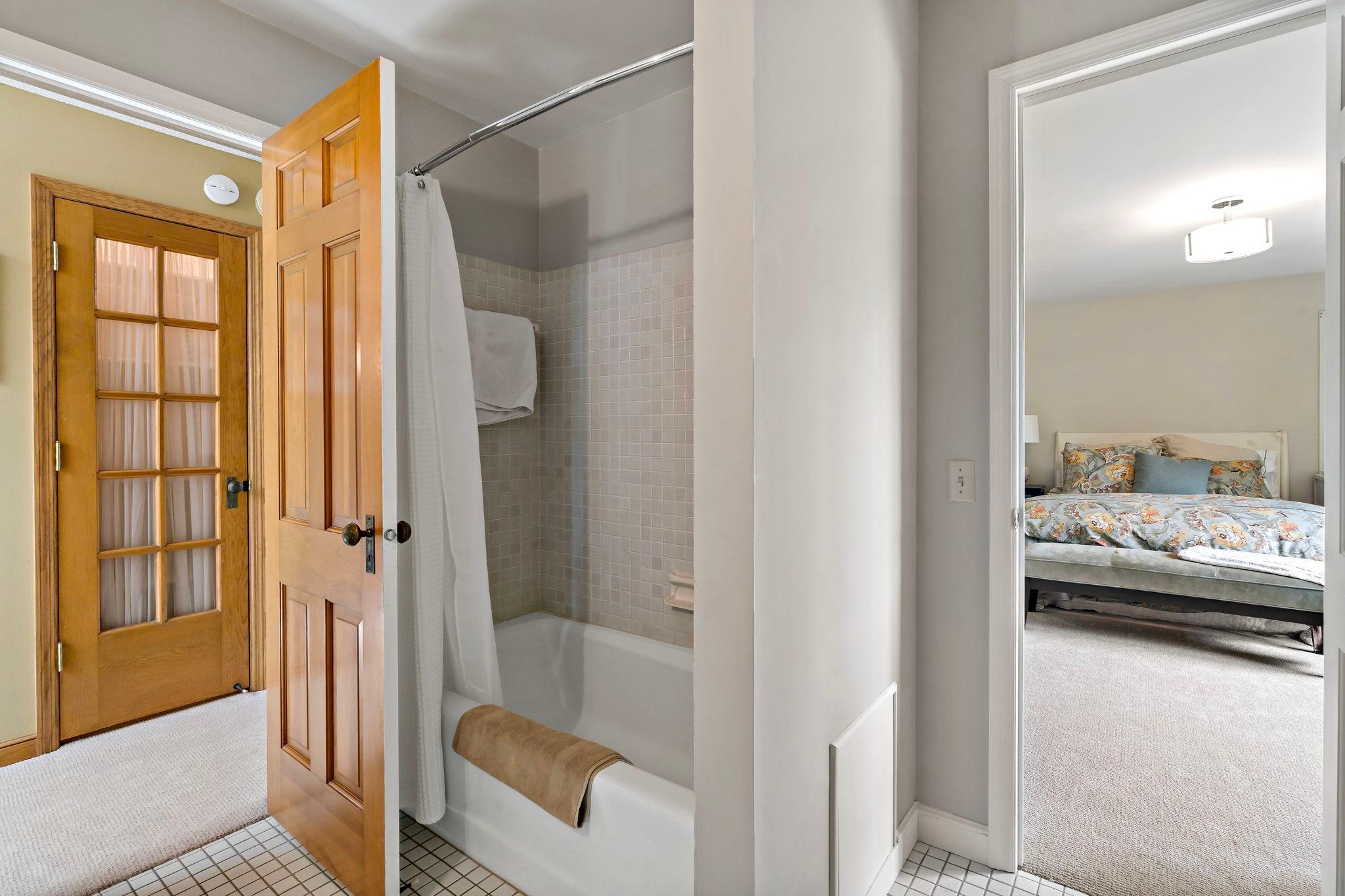 Third bedroom has a walk-through full bath