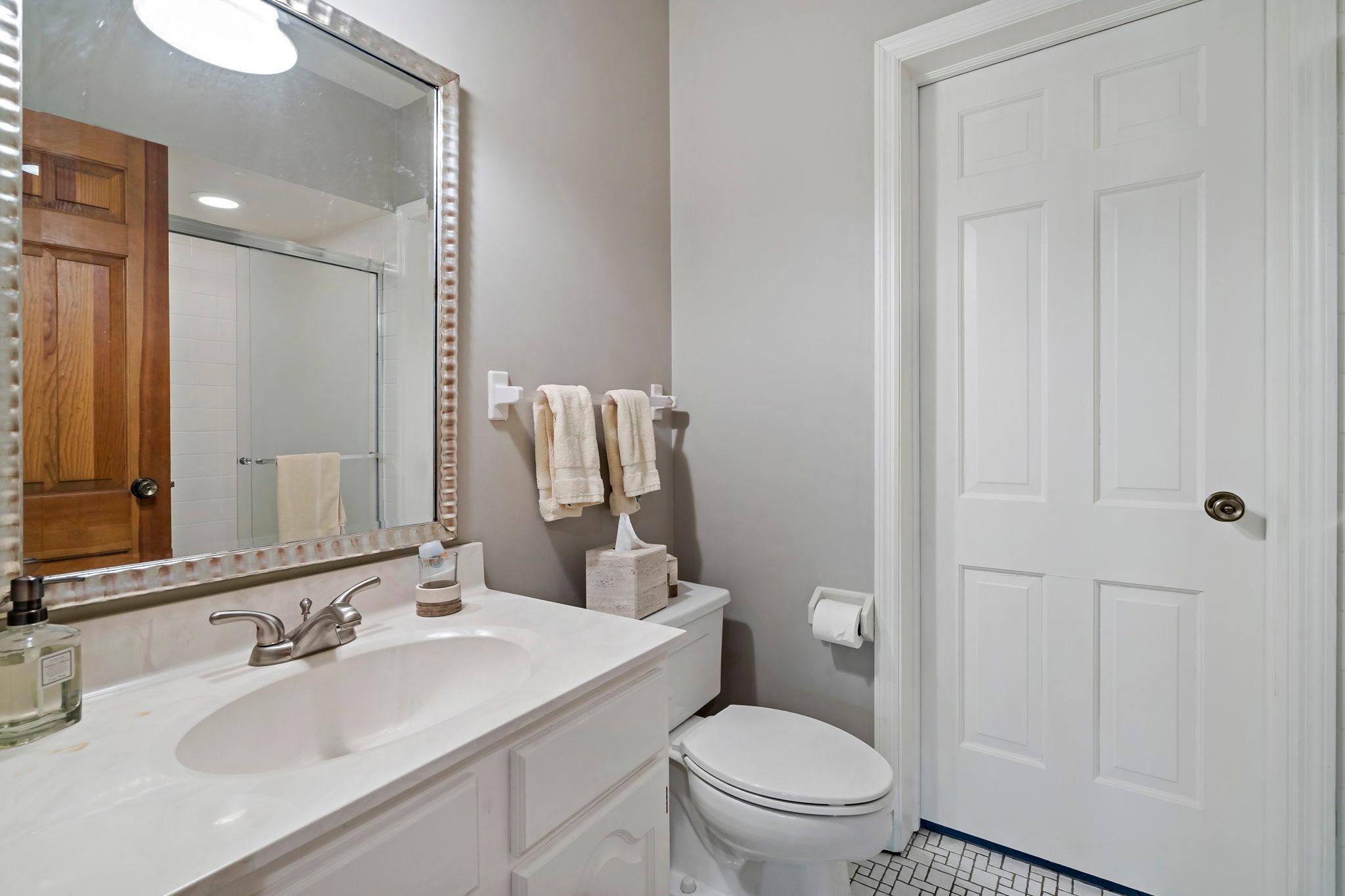 Lower level 3/4 bathroom