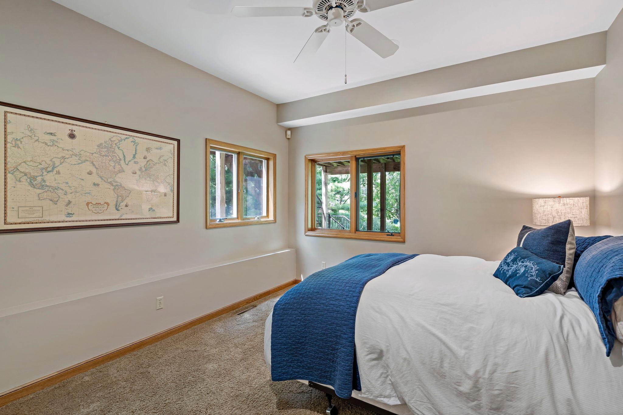 Newly added lower level fourth bedroom