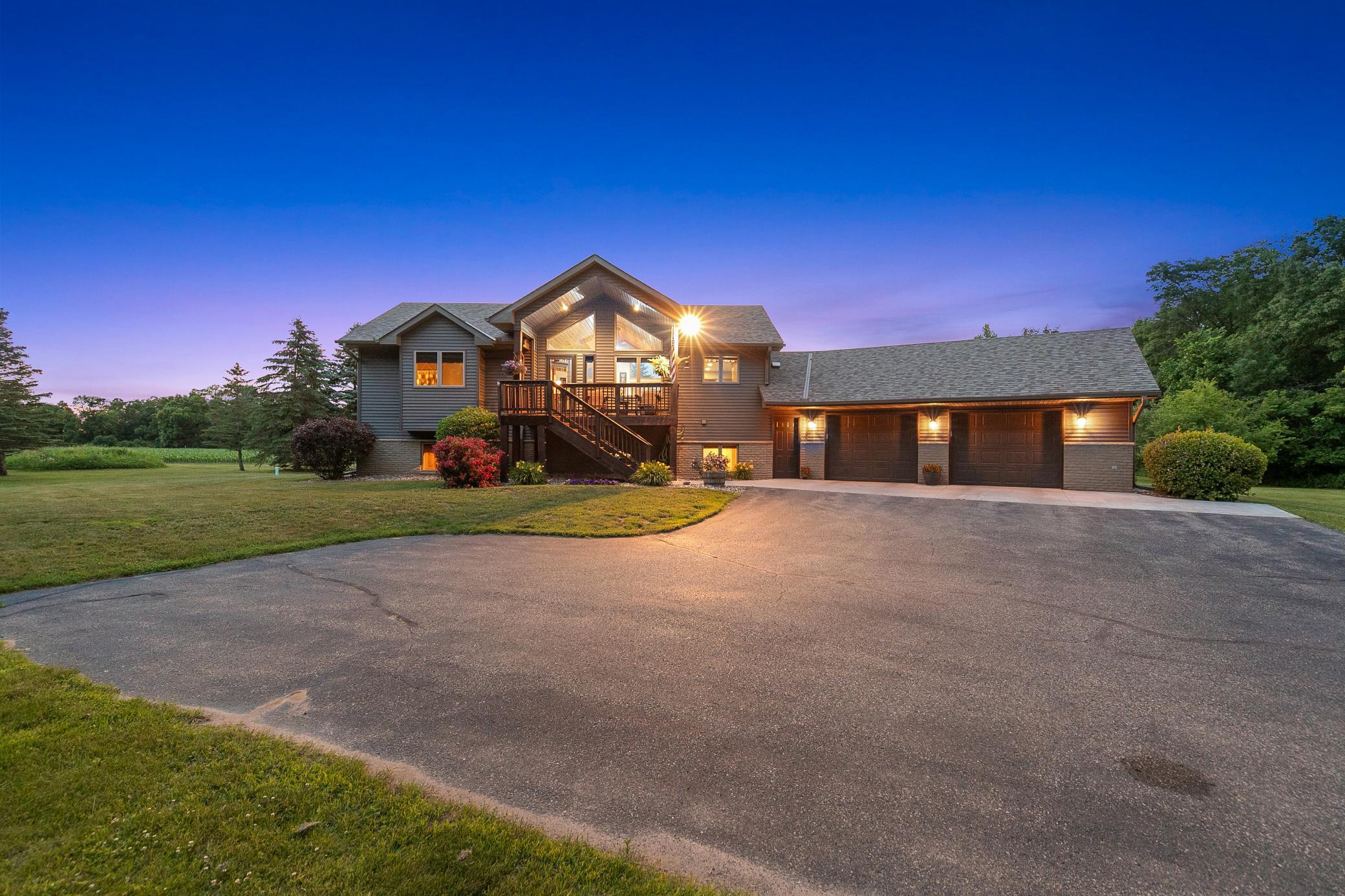 Set on a 20-acre blend of huntable forest, tillable acreage, and estate like grounds, this premium estate offers a rare combination of 360-degree privacy, expansive countryside views, functionality, and outdoor enjoyment.
