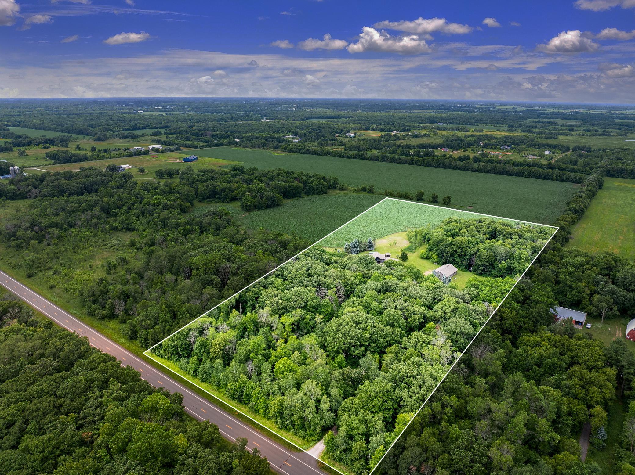 This is a rare opportunity to have world-class hunting on your own land, steps from your front door. Located directly across the street from the Sherburne National Wildlife Refuge, the property is rich with wildlife.