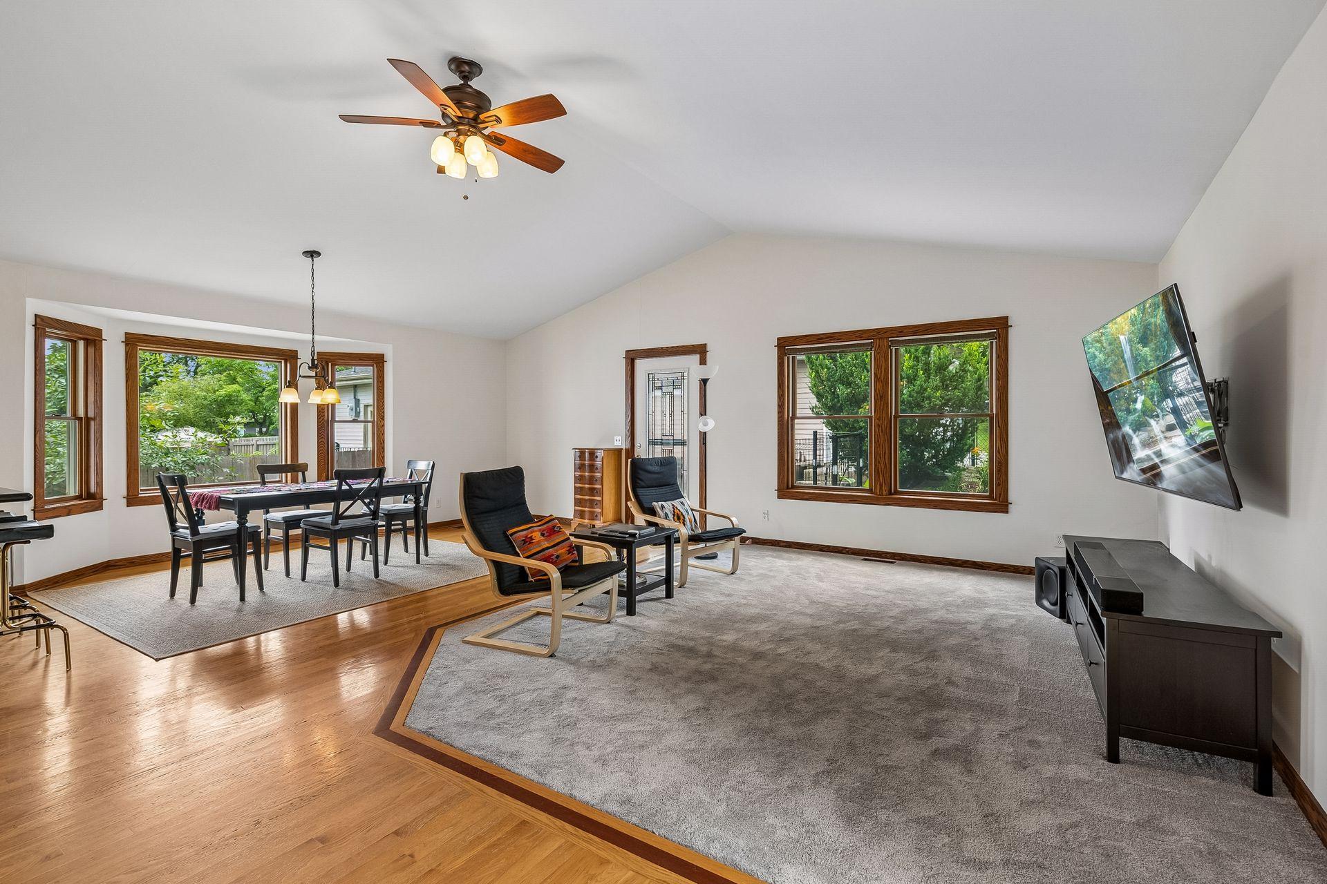 Great room walks out to 2 decks