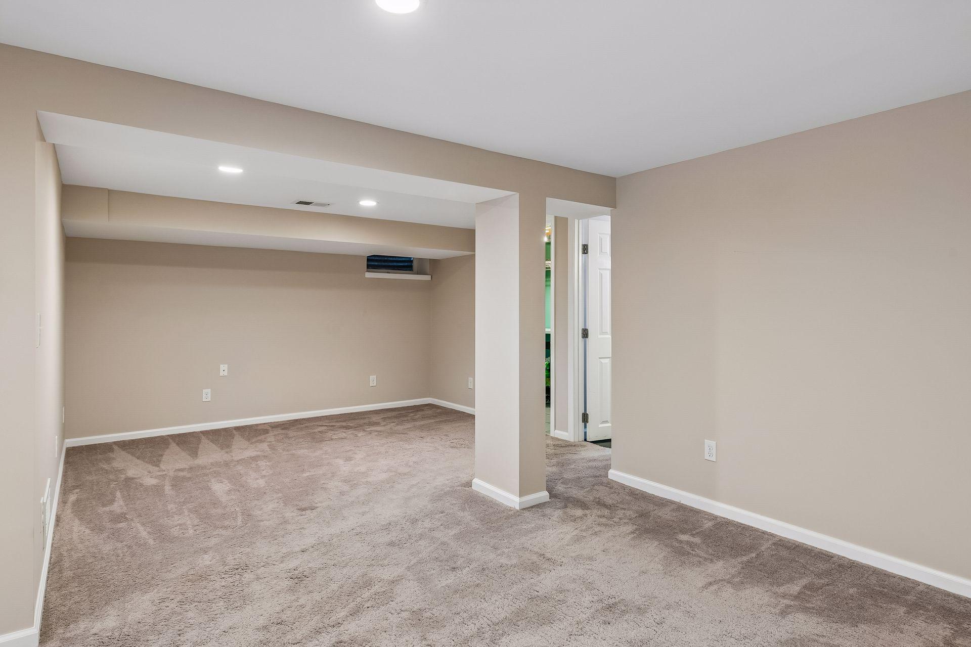 Office alcove in lower level