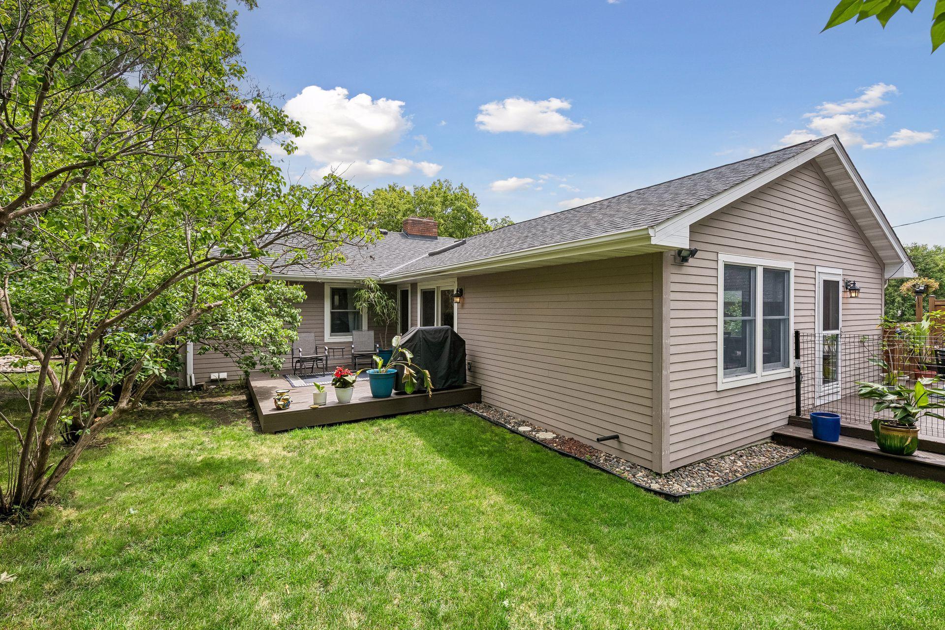 If you prefer a quiet patio overlooking the yard, this home has that too.