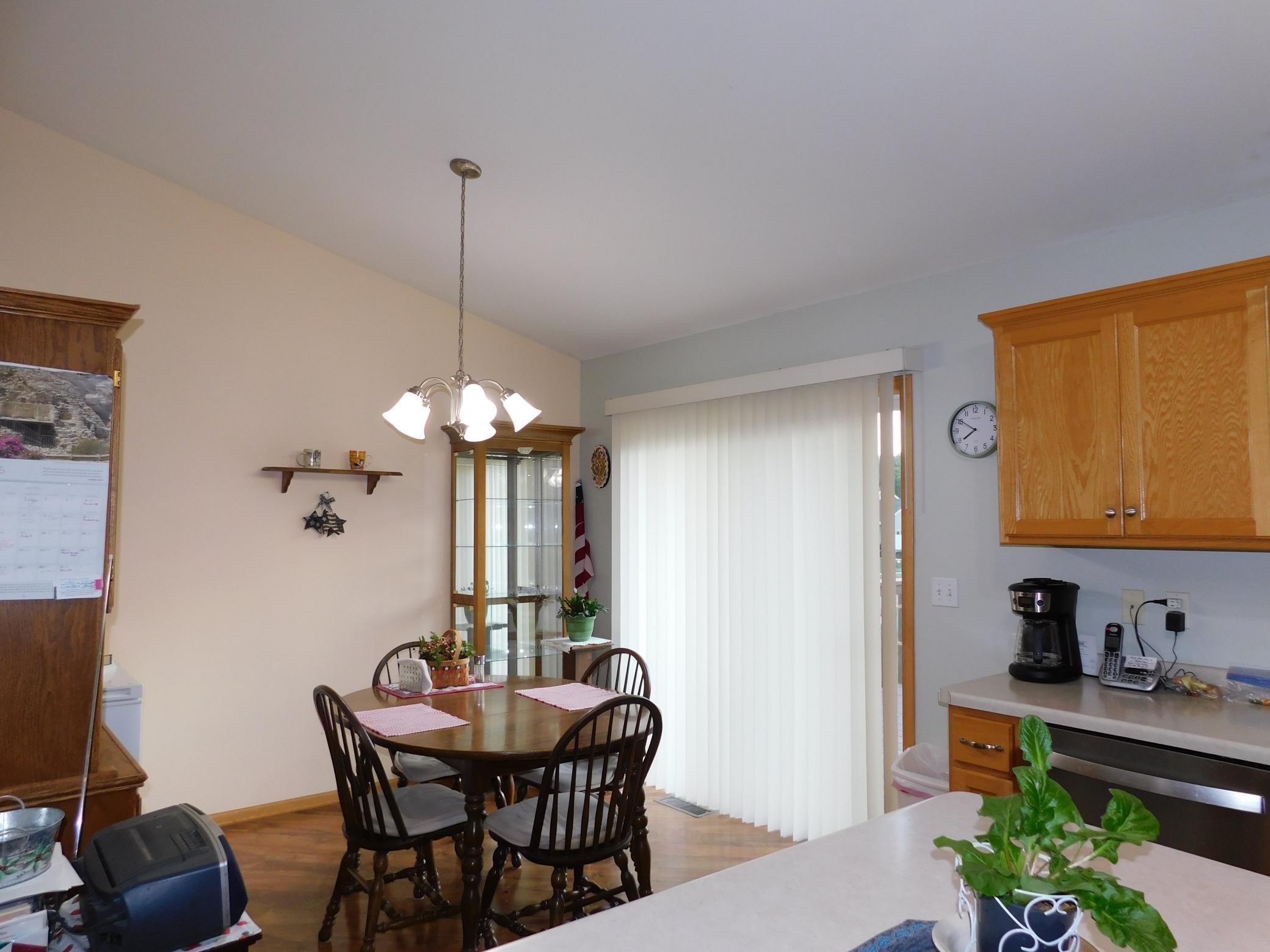 Dining area that walks out to the back yard deck.