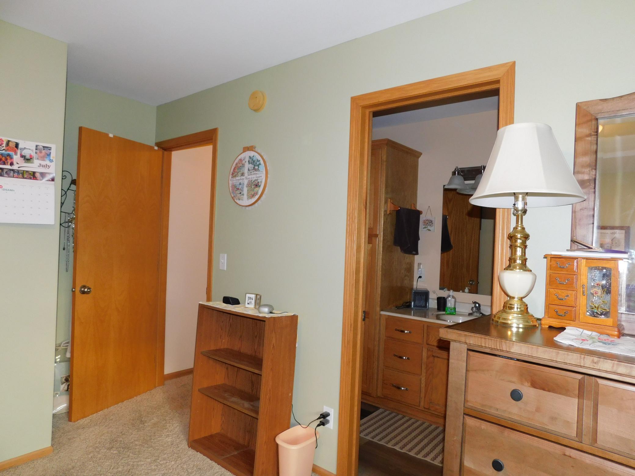 Main bedroom connected to main bath
