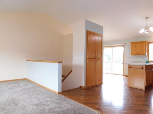 Kitchen, living and dining area open to each other for entertaining.