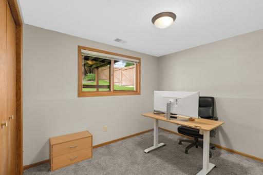 The fourth bedroom downstairs, perfect flex space.