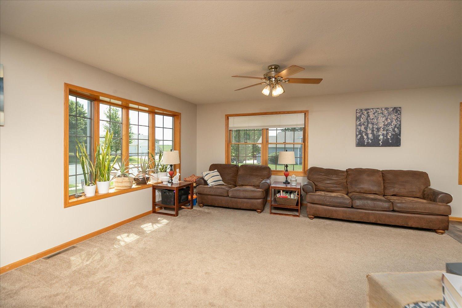 Living Room with plenty of sunlight!