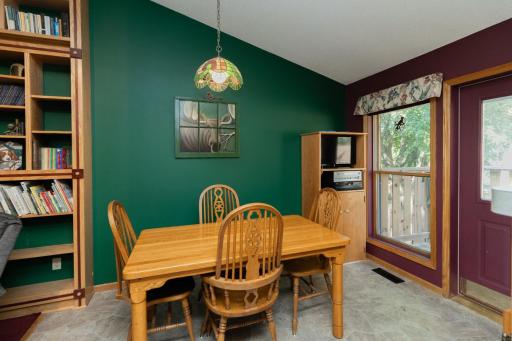 Great space for meals or game night with family and friends
