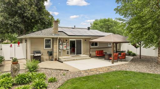 Relax on the patio right off the kitchen and dining room!