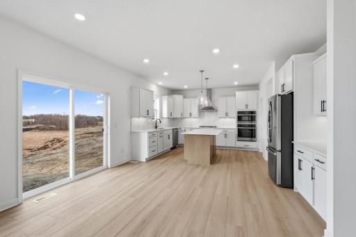 The dining room is ideal for weekend brunches or meals with the whole family