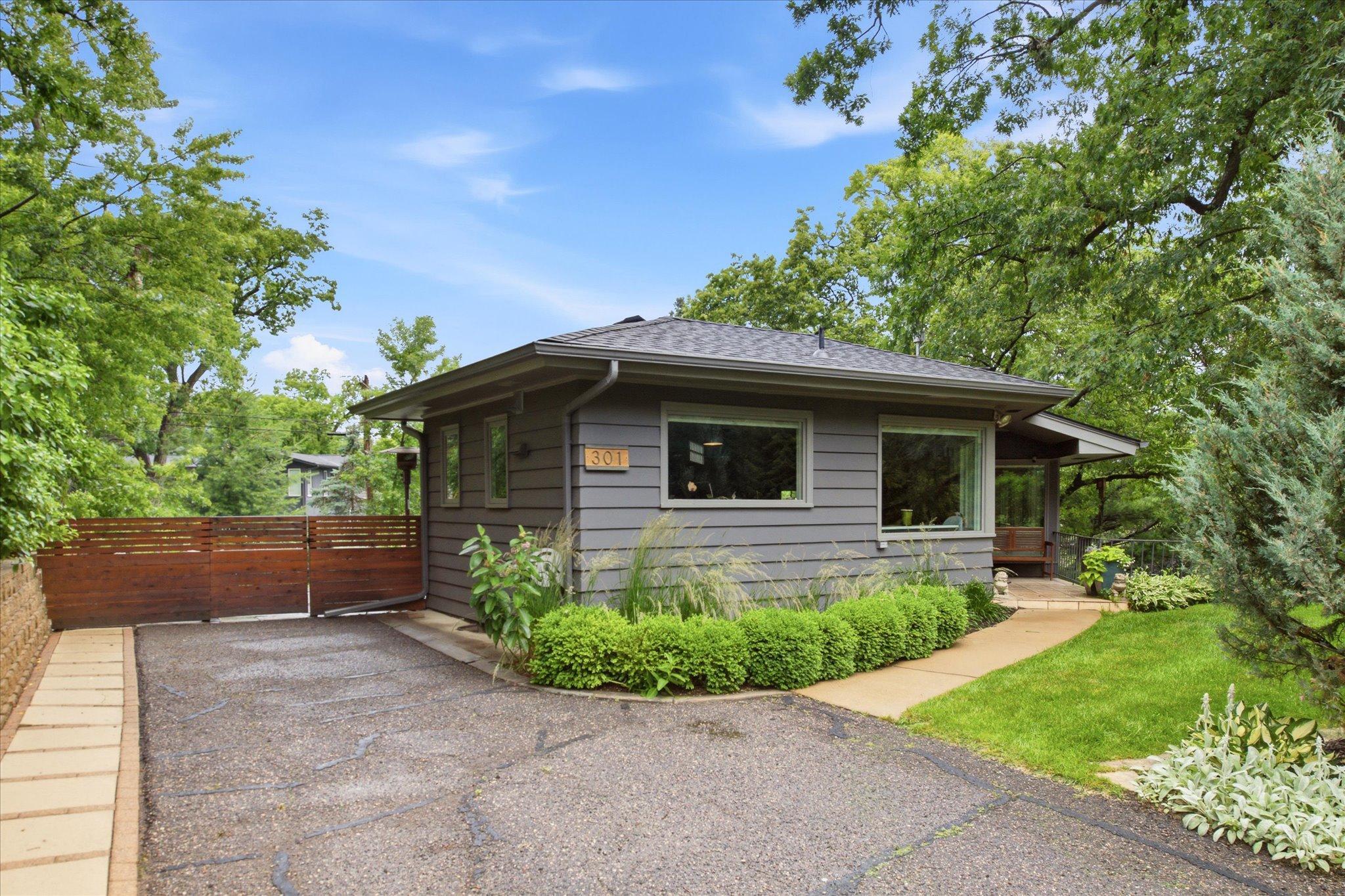 Upper level driveway