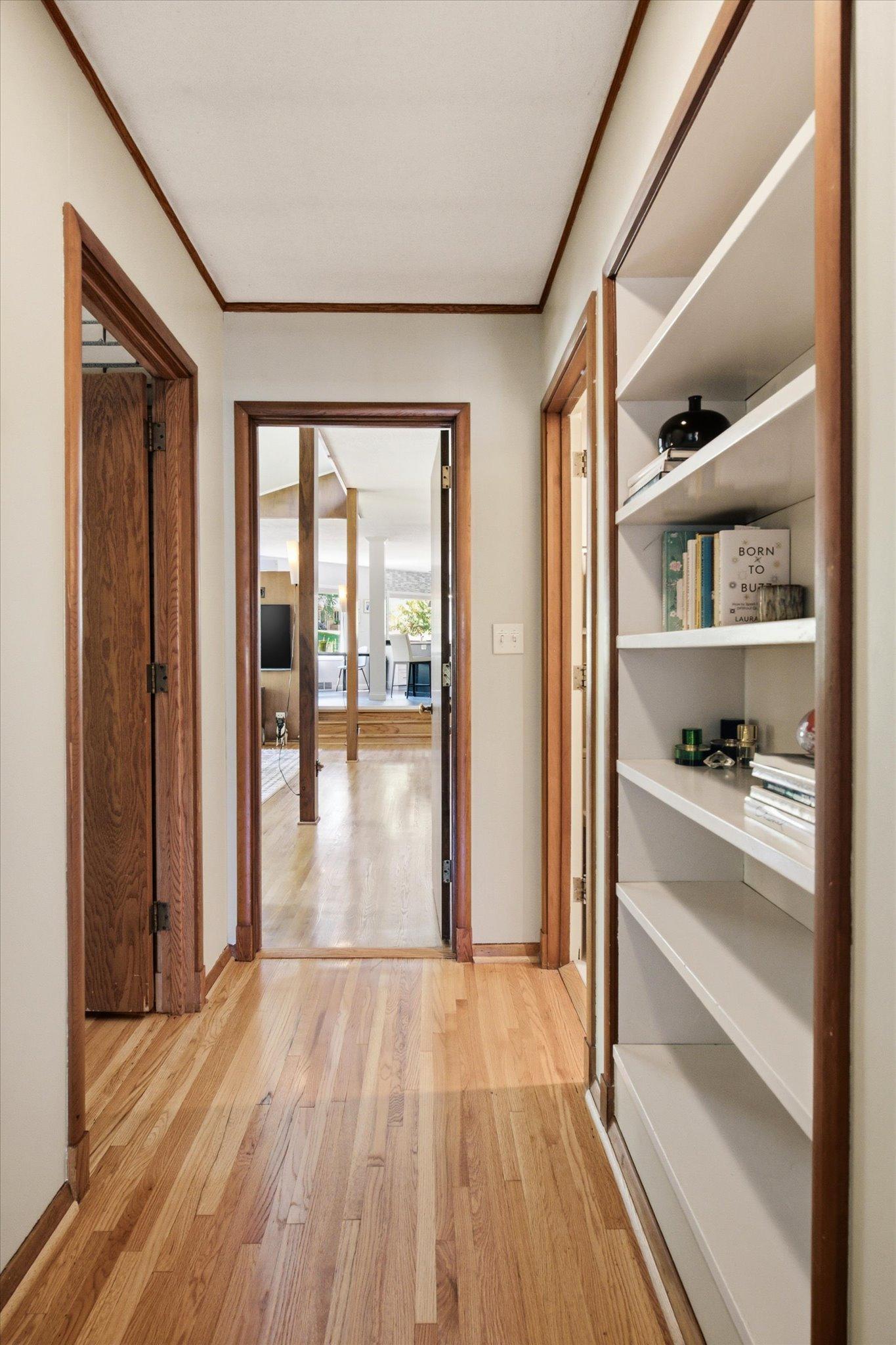 Built-in bookcases