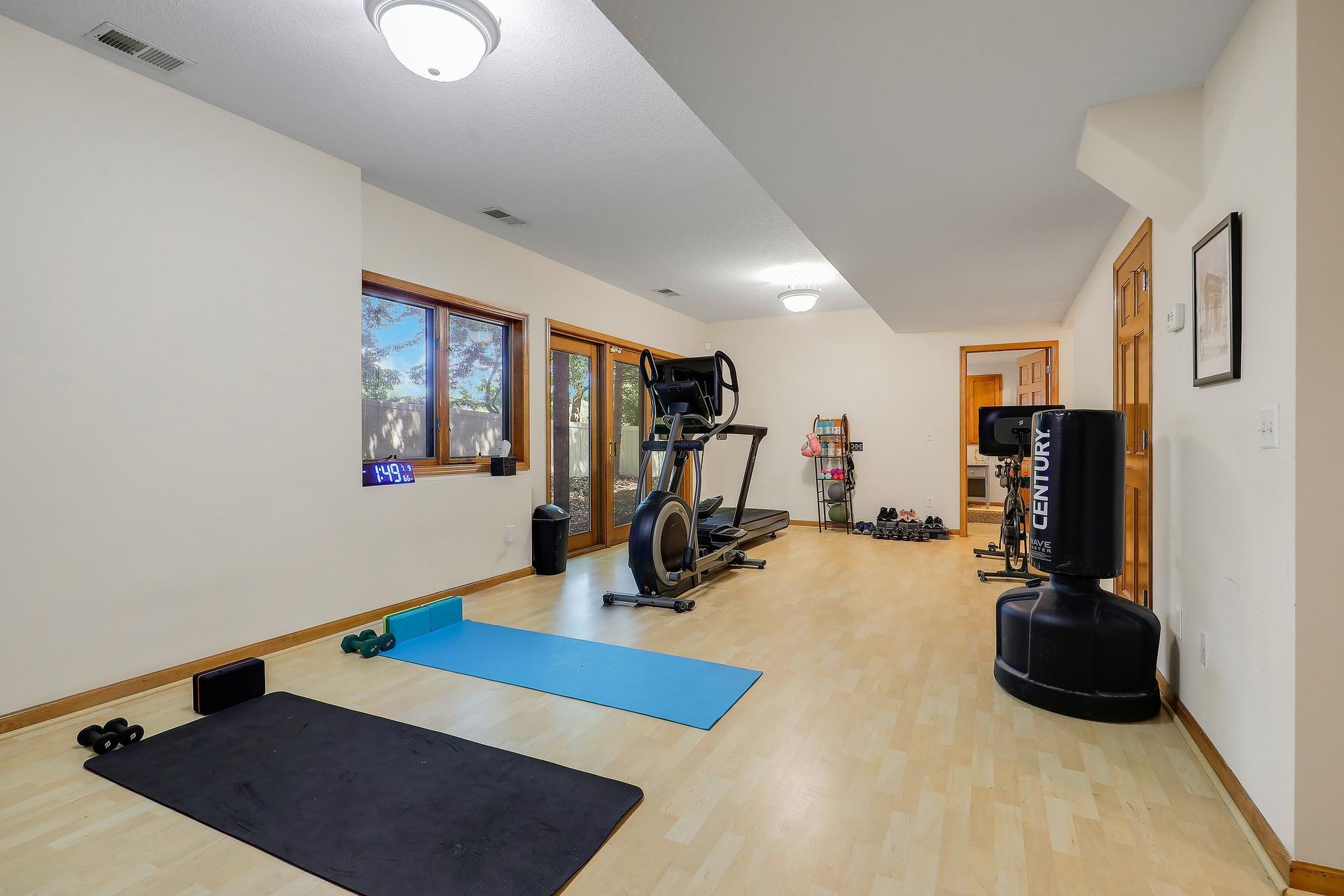 Workout room in your own home or an additional family room