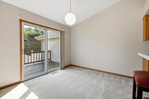 Sliding Glass Doors off the Dining Room