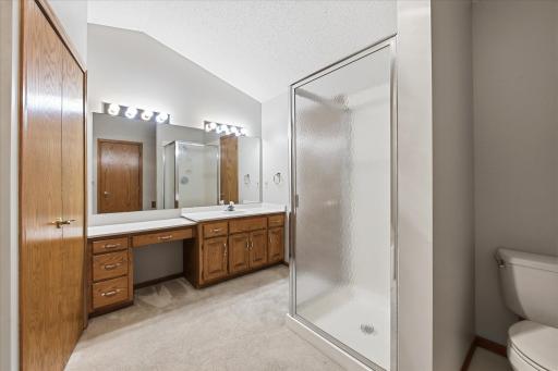 Separate Tub and Shower in the Walk Thru Bath