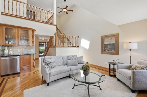 Elegant living space featuring custom woodwork and refined finishes throughout.