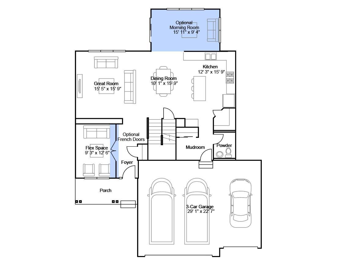 Main level floorplan