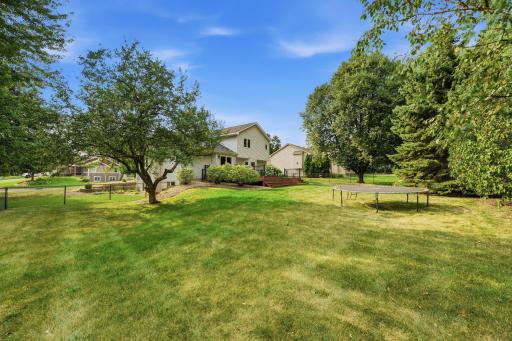 Large fenced back yard