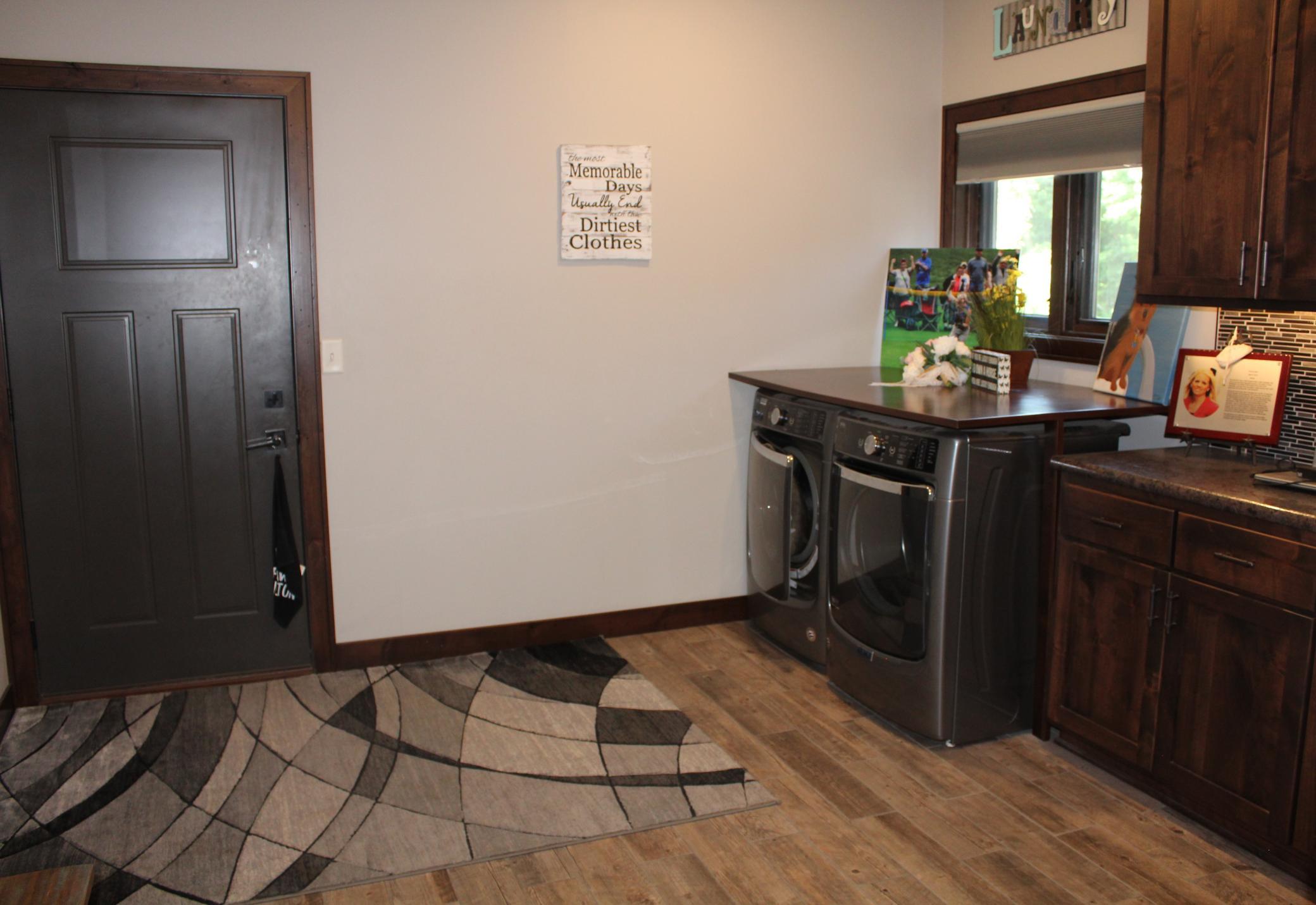 Entry from garage-laundry
