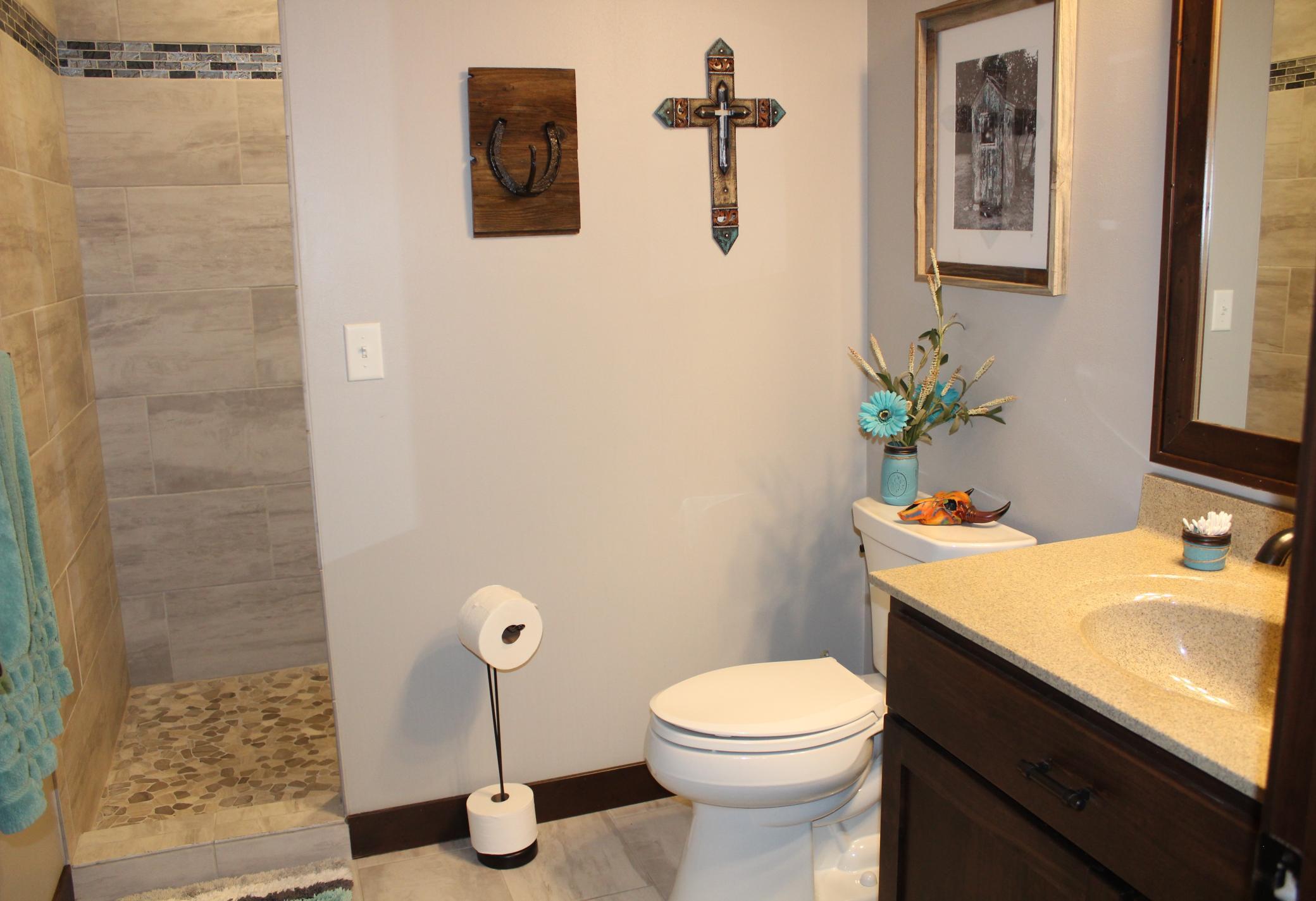 Bathroom-tiled shower