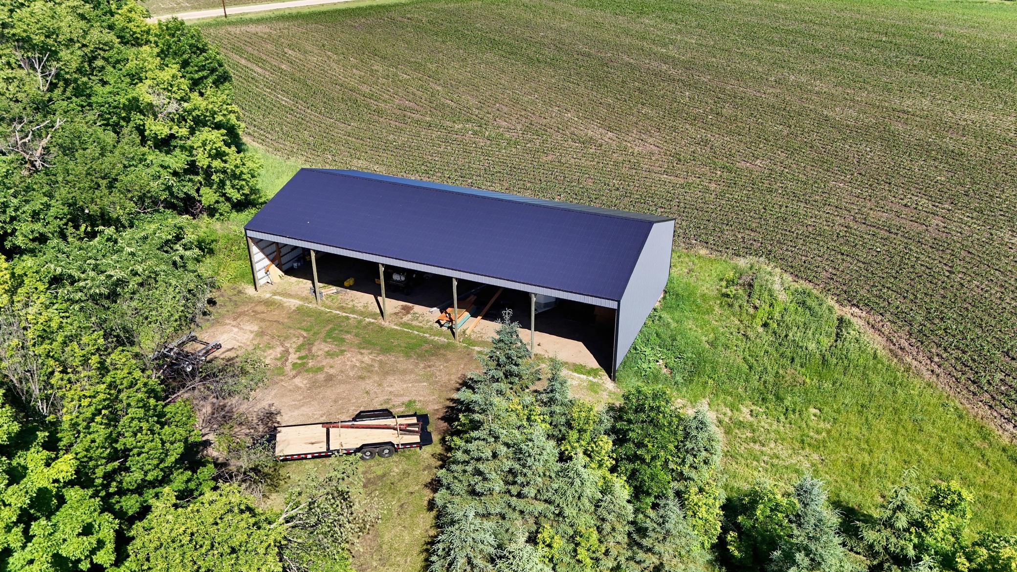 Pole barn aerial