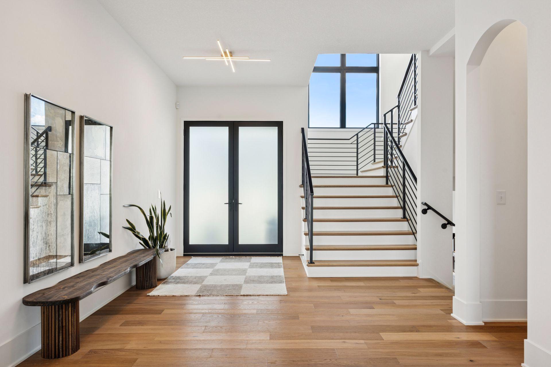 Open, bright foyer