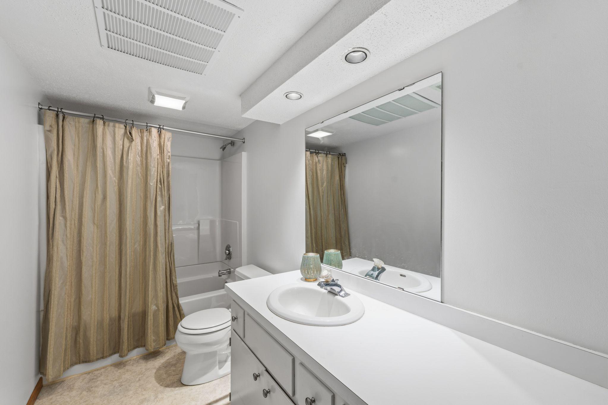 Lower level full bathroom