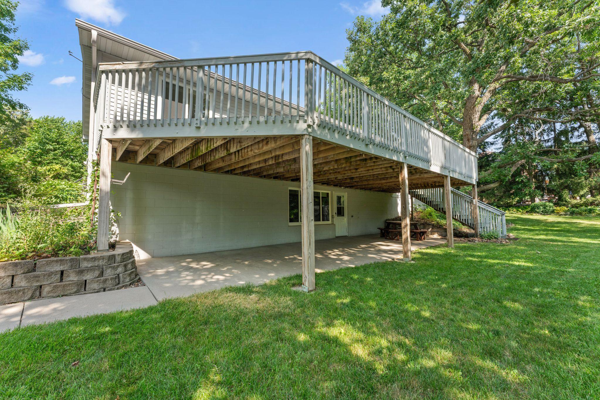 Nice patio under the deck