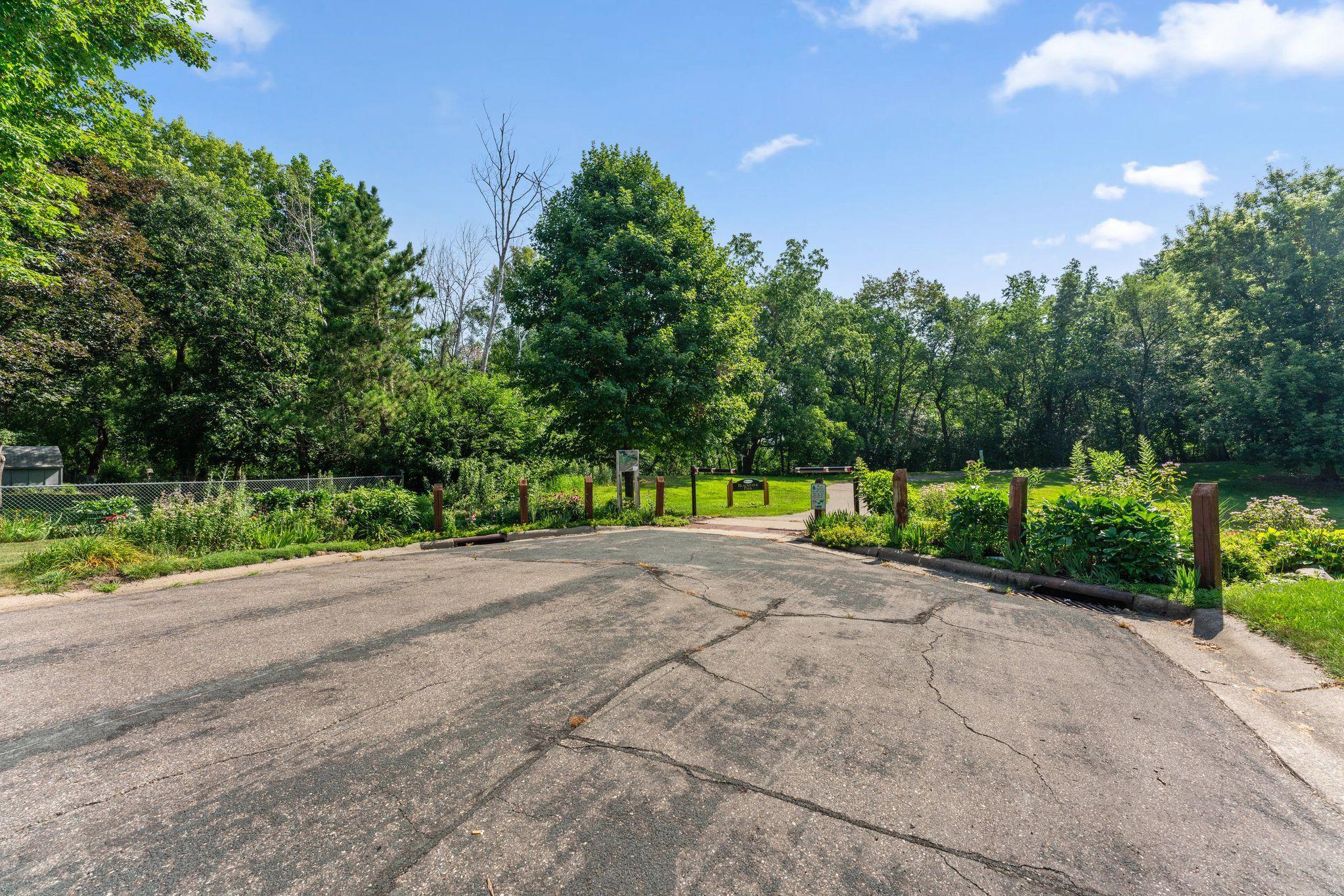 Park entrance with tons of trails