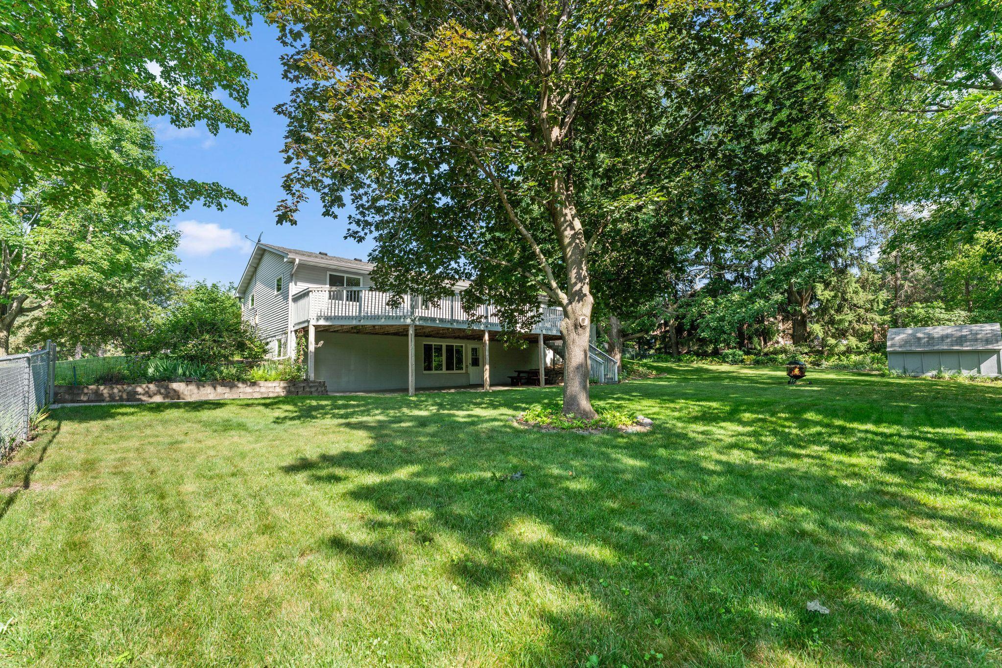 Beautiful gardens and mature trees