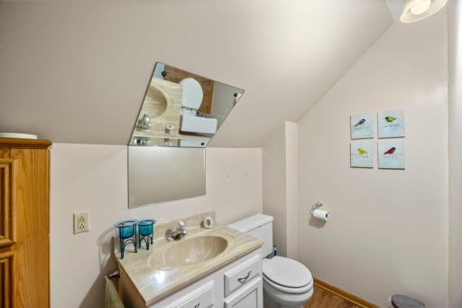 Upper half bathroom